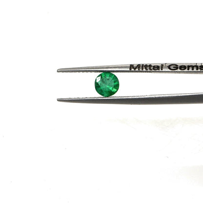 Natural Zambian Emerald Calibrated Rounds | 5mm & 6mm