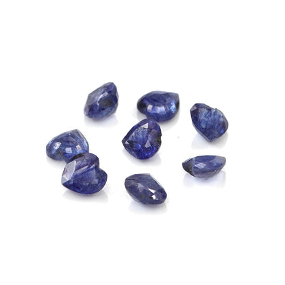 Natural Bangkok Blue Sapphire Calibrated Hearts | 4mm & 4.5mm