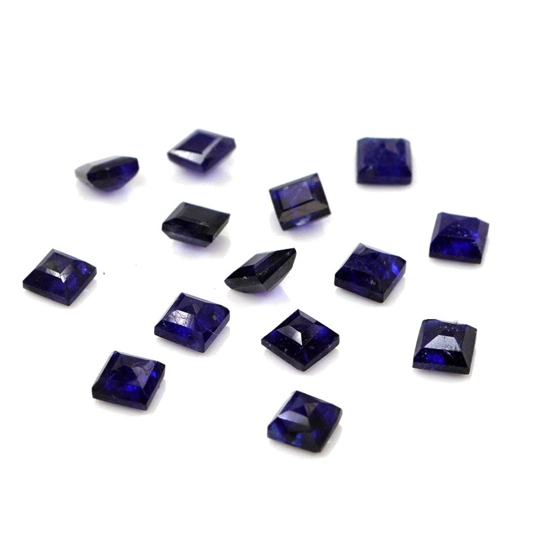 Natural Bangkok Blue Sapphire Calibrated Squares | 2mm & 2.5mm