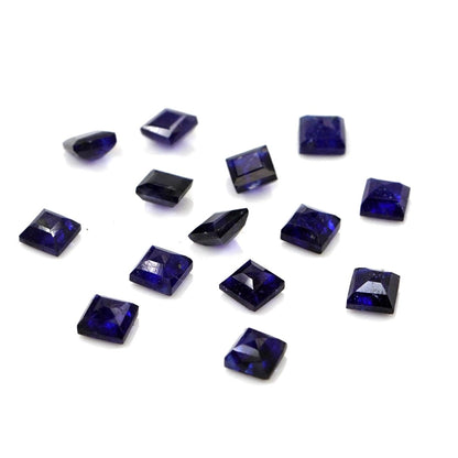 Natural Bangkok Blue Sapphire Calibrated Squares | 2mm & 2.5mm