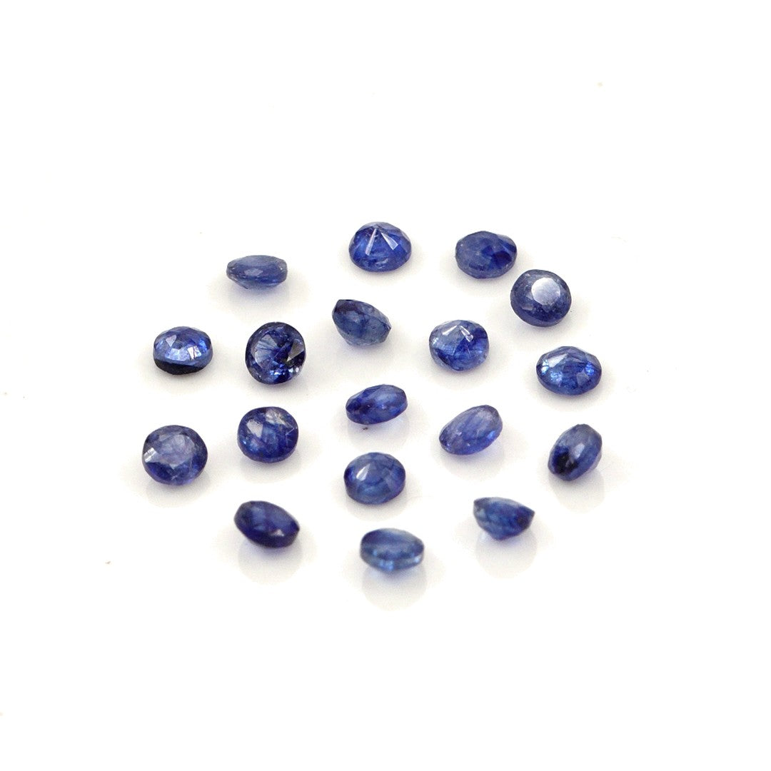 Natural Bangkok Blue Sapphire Calibrated Rounds | 2.5mm & 3mm