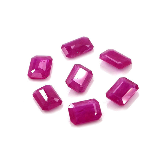 Natural Untreated Mozambique Ruby Calibrated Octagons | 5x7mm & 6x8mm