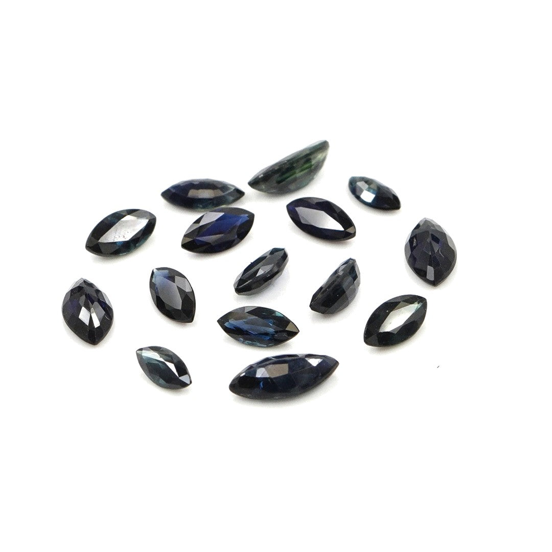Natural Untreated Blue Sapphire Calibrated Marquise | 2.5x5mm & 3x6mm