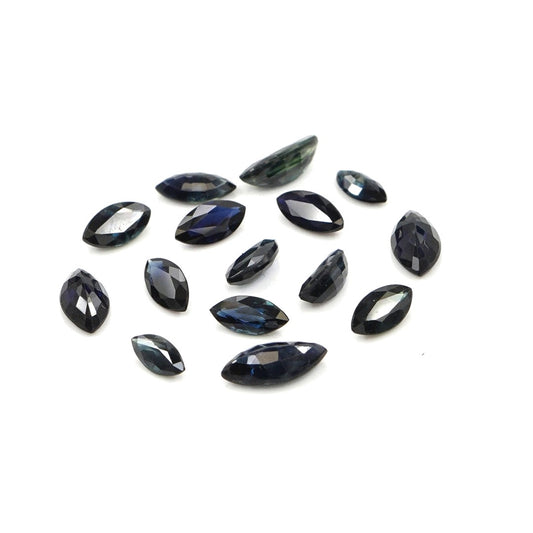 Natural Untreated Blue Sapphire Calibrated Marquise | 2.5x5mm & 3x6mm
