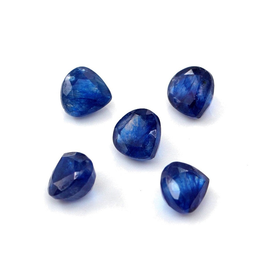 Natural Bangkok Blue Sapphire Calibrated Hearts | 5mm & 6mm