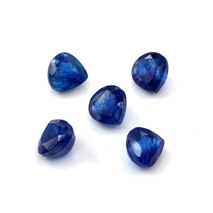 Natural Bangkok Blue Sapphire Calibrated Hearts | 5mm & 6mm