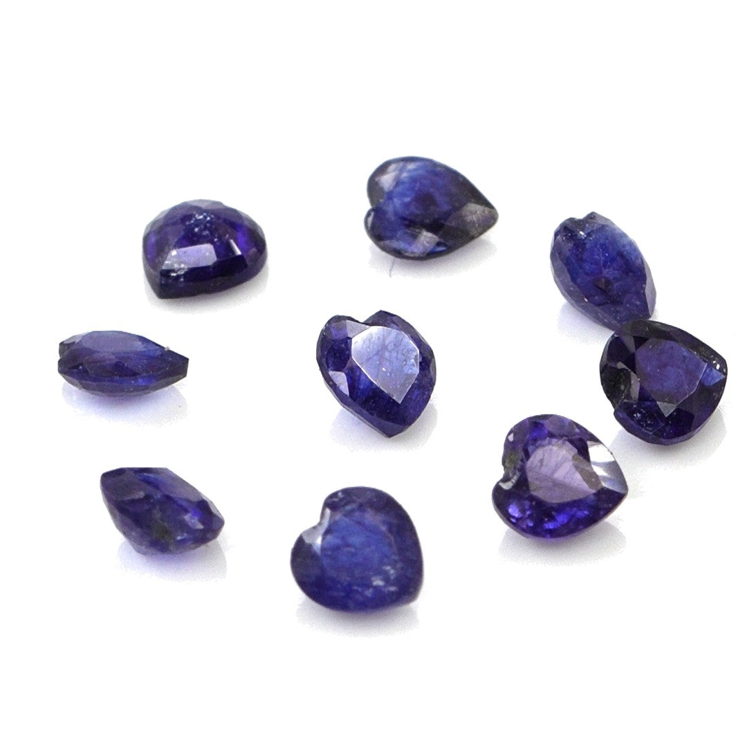 Natural Bangkok Blue Sapphire Calibrated Hearts | 3mm & 3.5mm