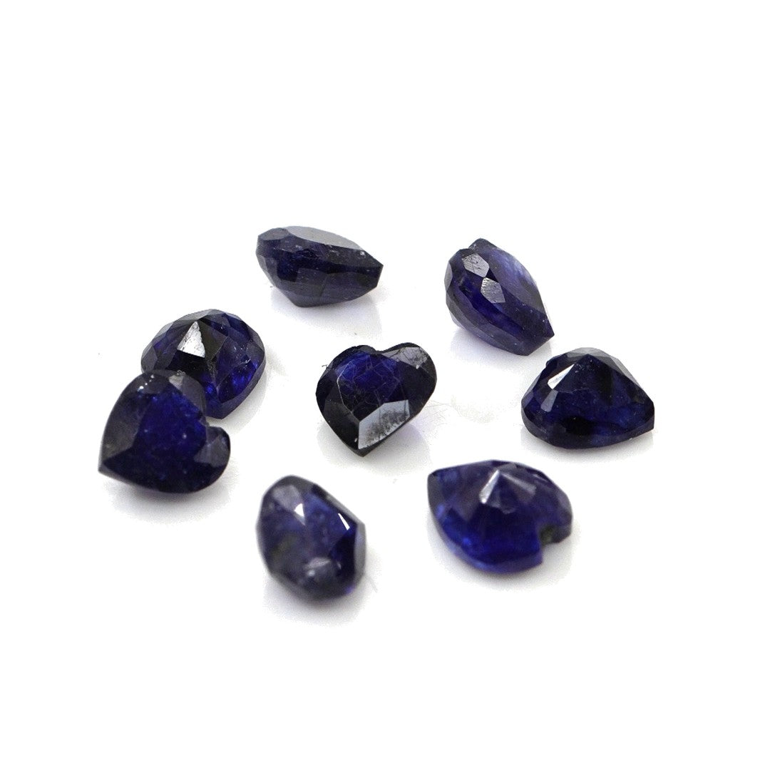 Natural Bangkok Blue Sapphire Calibrated Hearts | 4mm & 4.5mm