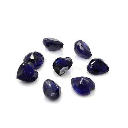 Natural Bangkok Blue Sapphire Calibrated Hearts | 4mm & 4.5mm