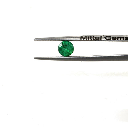 Natural Zambian Emerald Calibrated Rounds | 5mm & 6mm