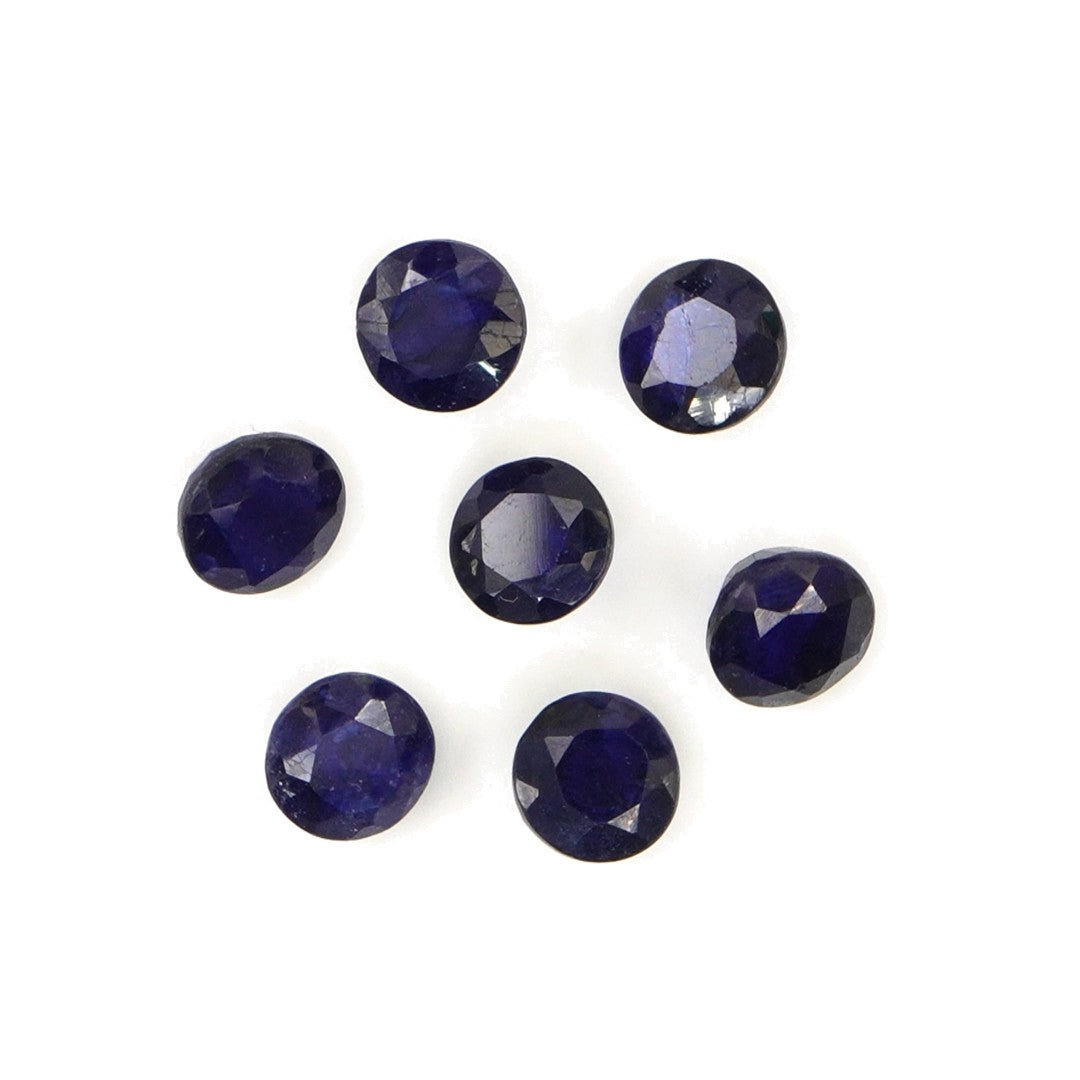Natural Bangkok Blue Sapphire Calibrated Rounds | 5mm & 6mm