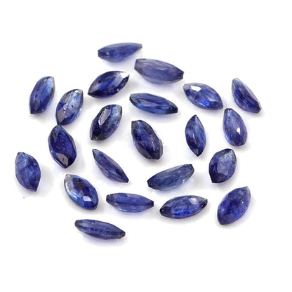 Natural Bangkok Blue Sapphire Calibrated Marquise | 2x4mm & 2.5x5mm