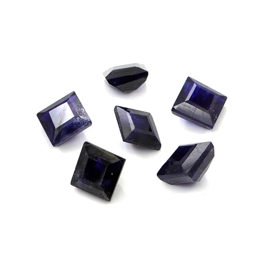 Natural Bangkok Blue Sapphire Calibrated Squares | 5mm & 6mm
