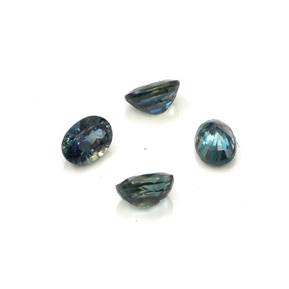 Natural Untreated Australian Teal Sapphire Calibrated Ovals | 3x5mm & 4x6mm