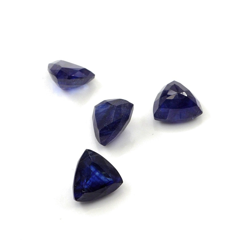 Natural Bangkok Blue sapphire Calibrated Trillions | 6mm & 6.5mm