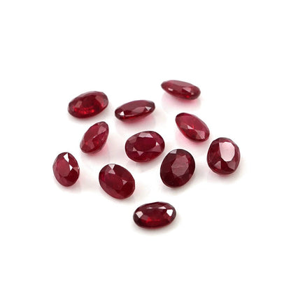 Natural Untreated African Ruby Calibrated Ovals | 2x3mm & 3x4mm