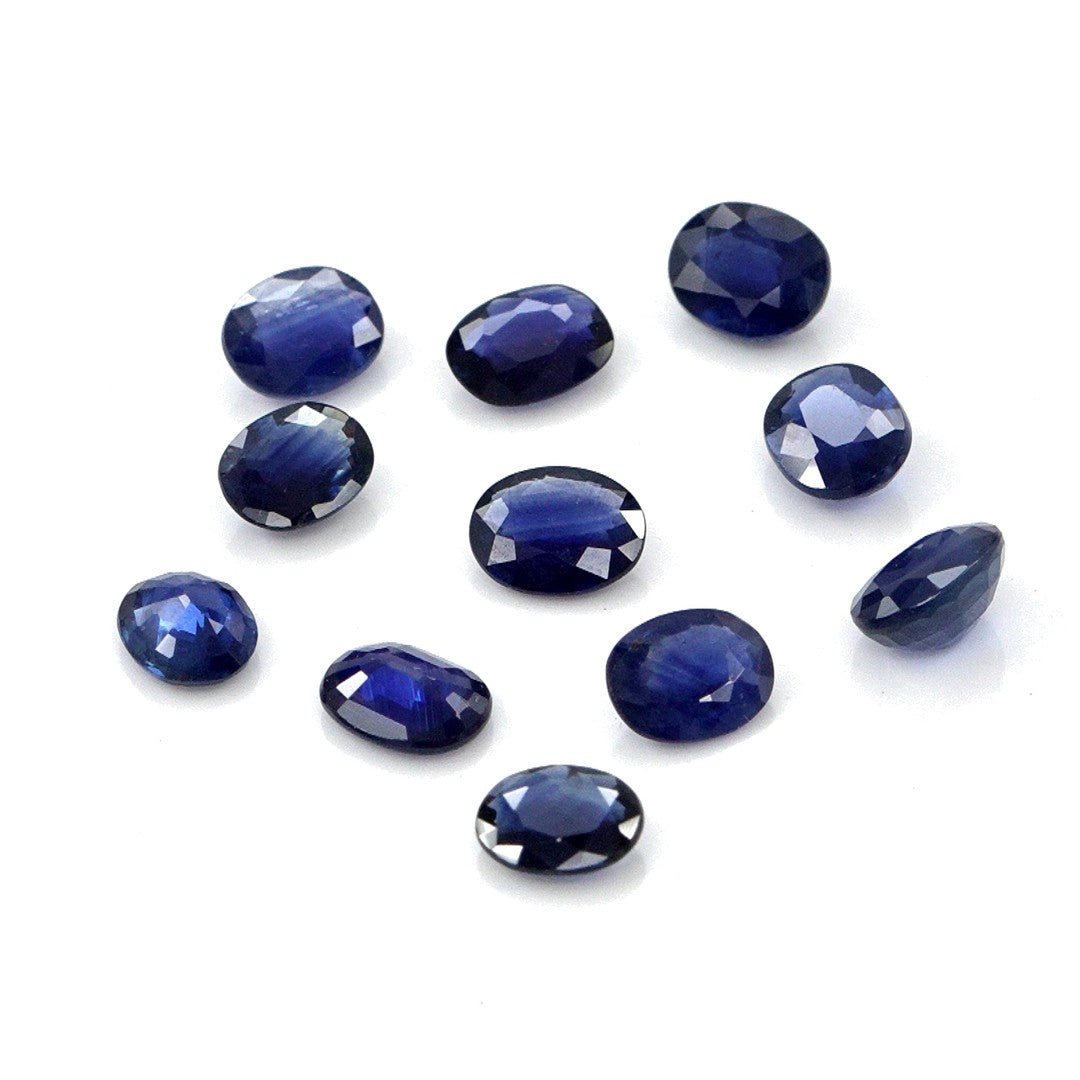 Natural Untreated Blue Sapphire Calibrated Ovals | 3x4mm & 4x5mm