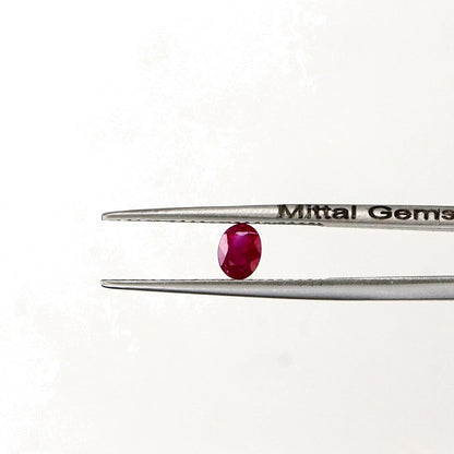 Natural Untreated Burma Ruby Calibrated Ovals | 3x4mm & 4x5mm