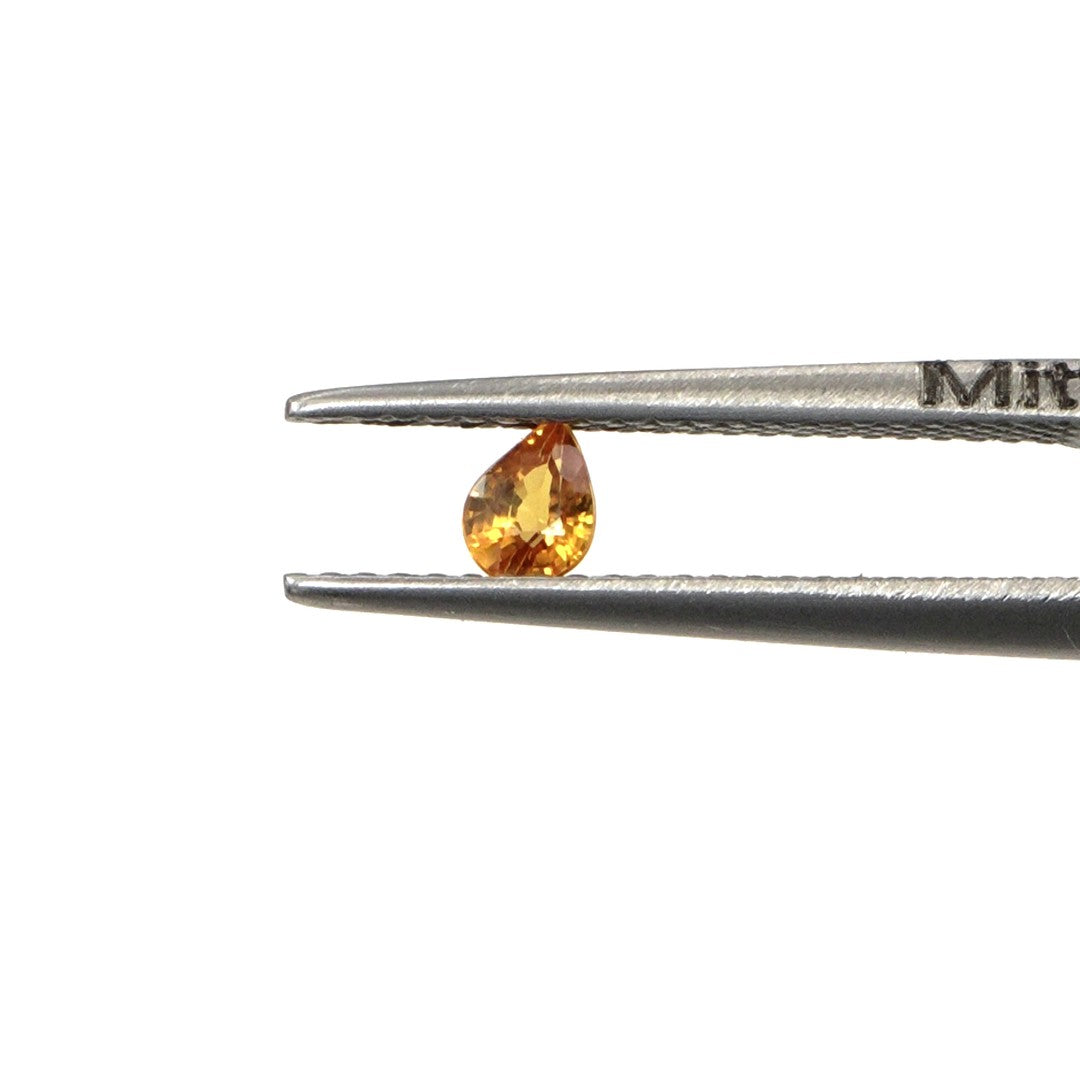 Natural Untreated Yellow Sapphire Calibrated Pears | 3x4mm & 4x5mm