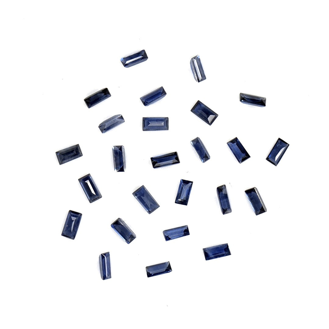 Natural Untreated Blue Sapphire Calibrated Baguettes | 1.5x3mm & 2x4mm
