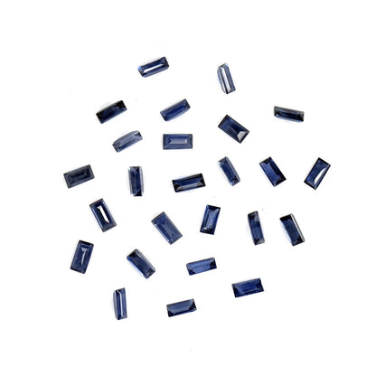 Natural Untreated Blue Sapphire Calibrated Baguettes | 1.5x3mm & 2x4mm