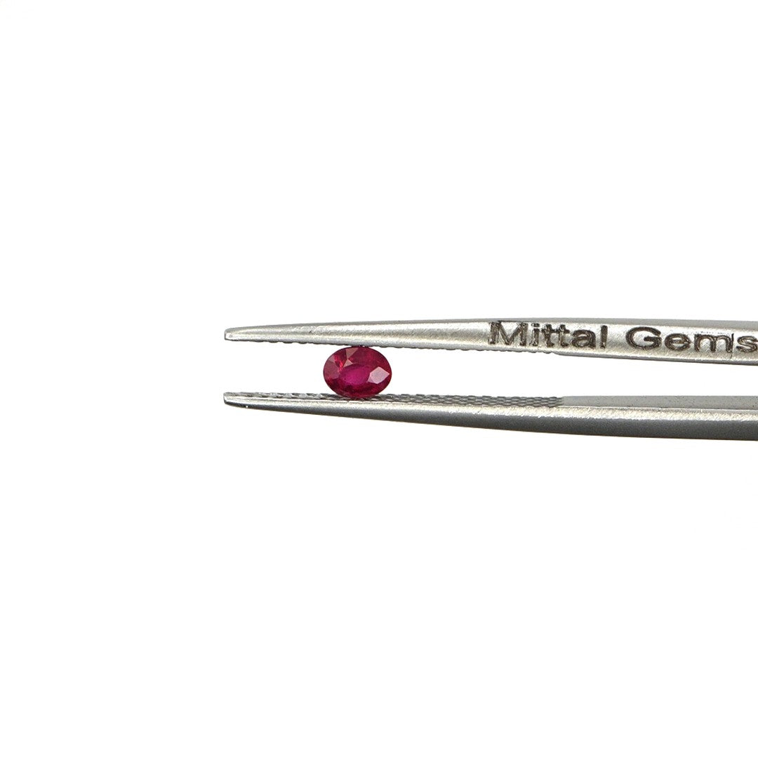 Natural Untreated Burma Ruby Calibrated Ovals | 3x4mm & 4x5mm
