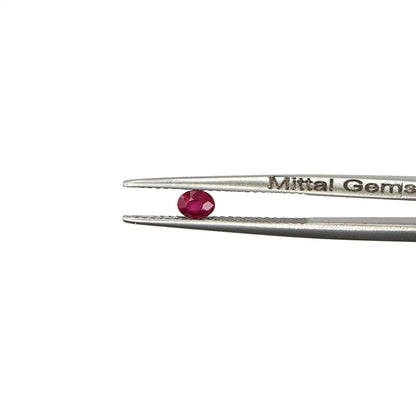 Natural Untreated Burma Ruby Calibrated Ovals | 3x4mm & 4x5mm