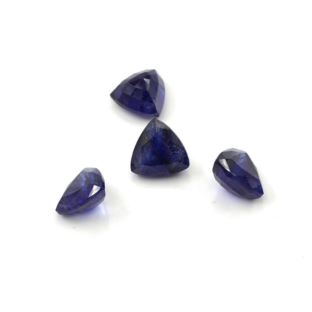 Natural Bangkok Blue sapphire Calibrated Trillions | 5mm & 5.5mm