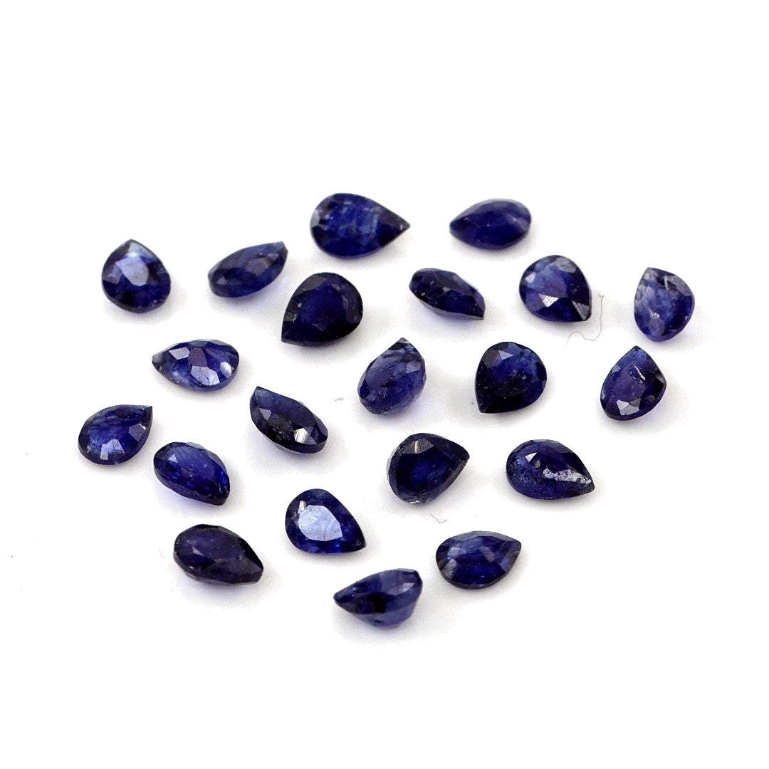 Natural Bangkok Blue Sapphire Calibrated Pears | 3x4mm & 4x5mm