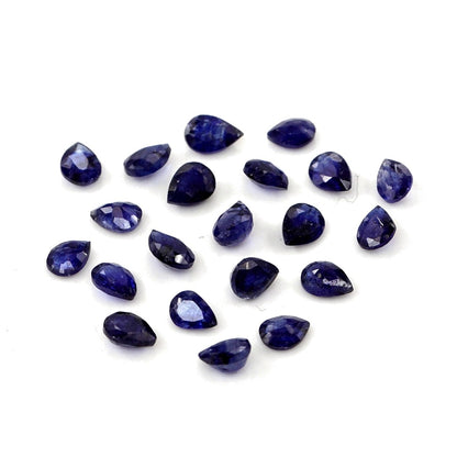 Natural Bangkok Blue Sapphire Calibrated Pears | 3x4mm & 4x5mm