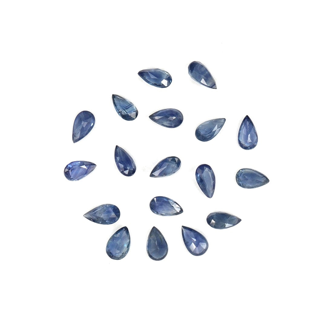 Natural Untreated Blue Sapphire Calibrated Pears | 3x5mm & 4x6mm