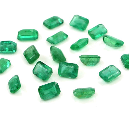 Natural Zambian Emerald Calibrated Octagons | 3x5mm & 4x6mm