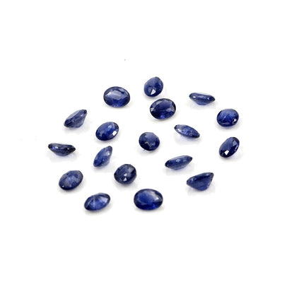 Natural Untreated Blue Sapphire Calibrated Ovals | 3x4mm & 4x5mm
