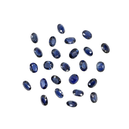 Natural Untreated Blue Sapphire Calibrated Ovals | 3x4mm & 4x5mm