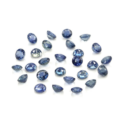 Natural Untreated Blue Sapphire Calibrated Rounds | 3mm & 3.5mm