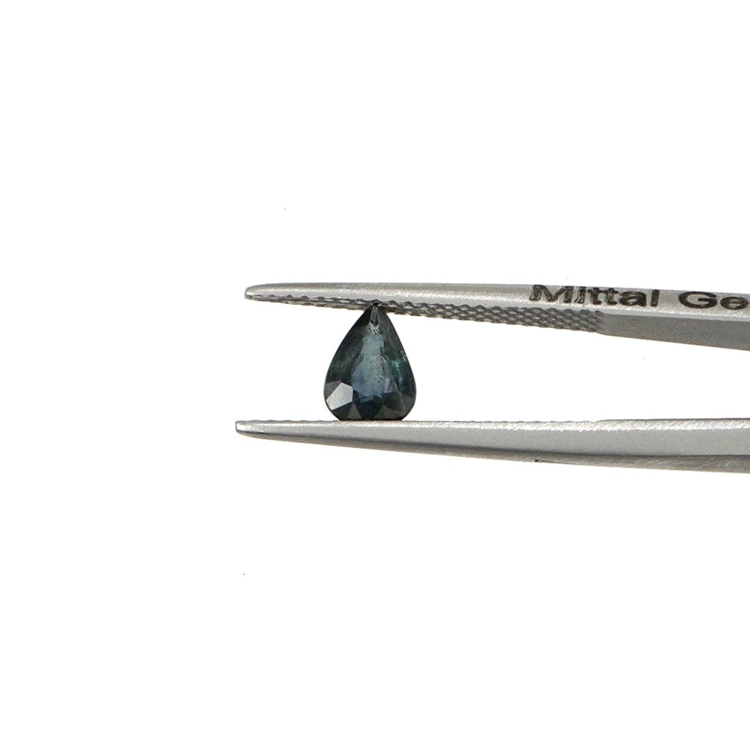 Natural Untreated Teal Sapphire Calibrated Pears | 5x7mm & 6x8mm
