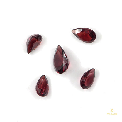 Natural Mozambique Garnet Calibrated Pears | 3x5mm & 4x6mm