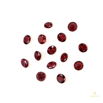 Natural Mozambique Garnet Calibrated Rounds | 5mm & 6mm