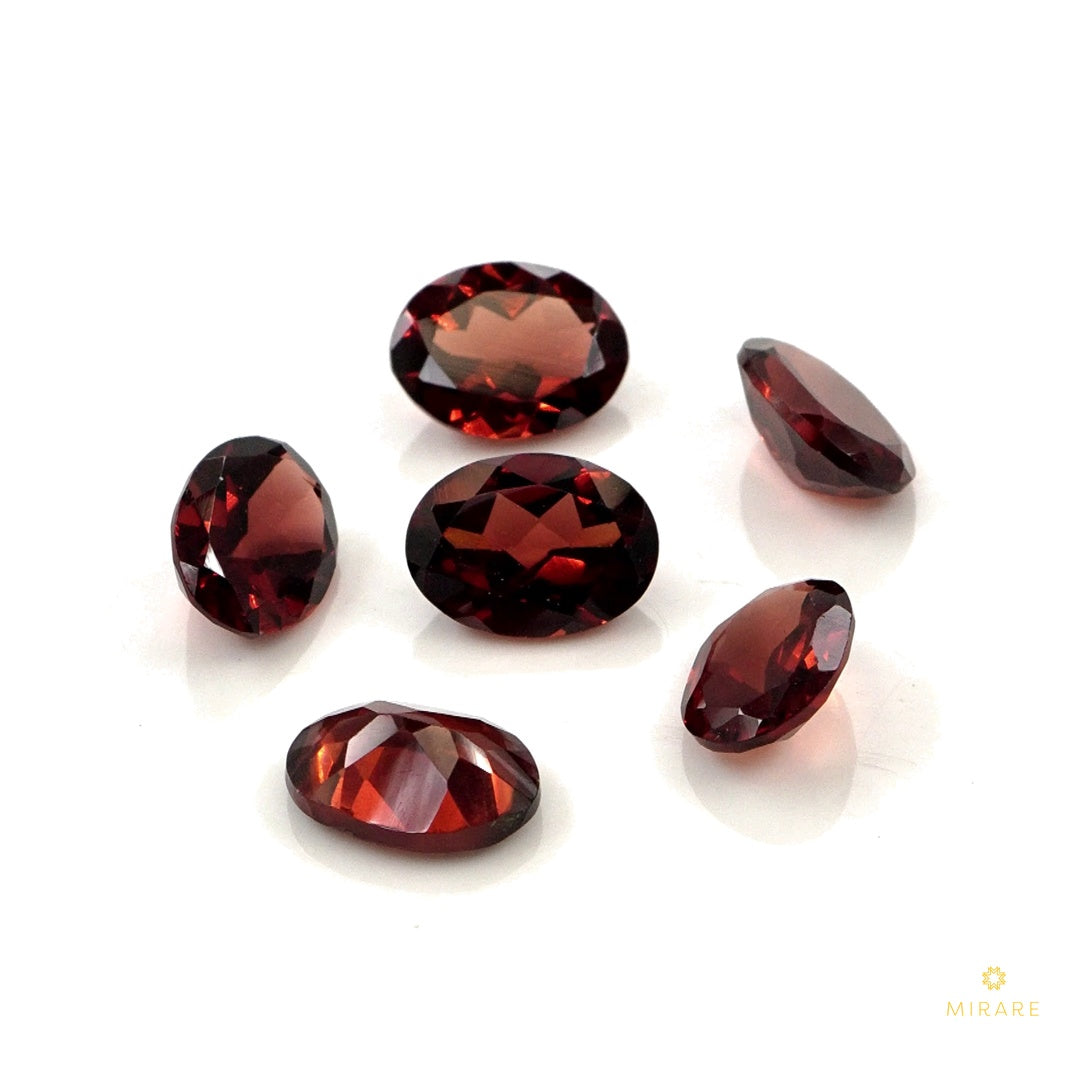Natural Mozambique Garnet Calibrated Ovals | 5x7mm & 6x8mm
