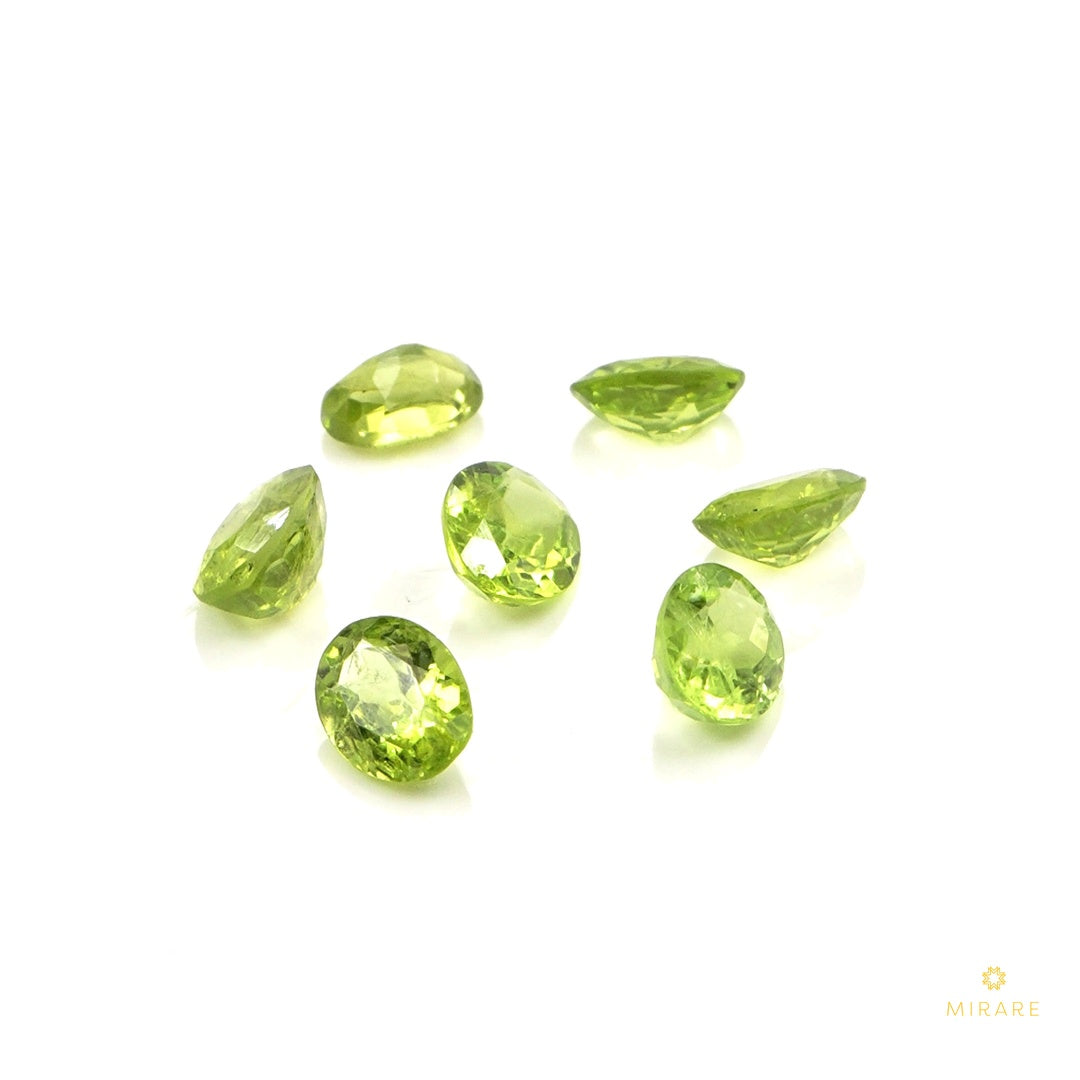 Natural  Peridot Calibrated Ovals | 5x7mm & 6x8mm