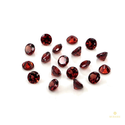 Natural Mozambique Garnet Calibrated Rounds | 5mm & 6mm