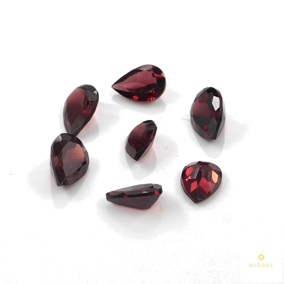 Natural Mozambique Garnet Calibrated Pears | 5x7mm & 6x8mm