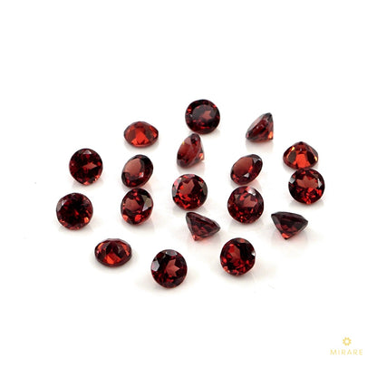 Natural Mozambique Garnet Calibrated Rounds | 5mm & 6mm