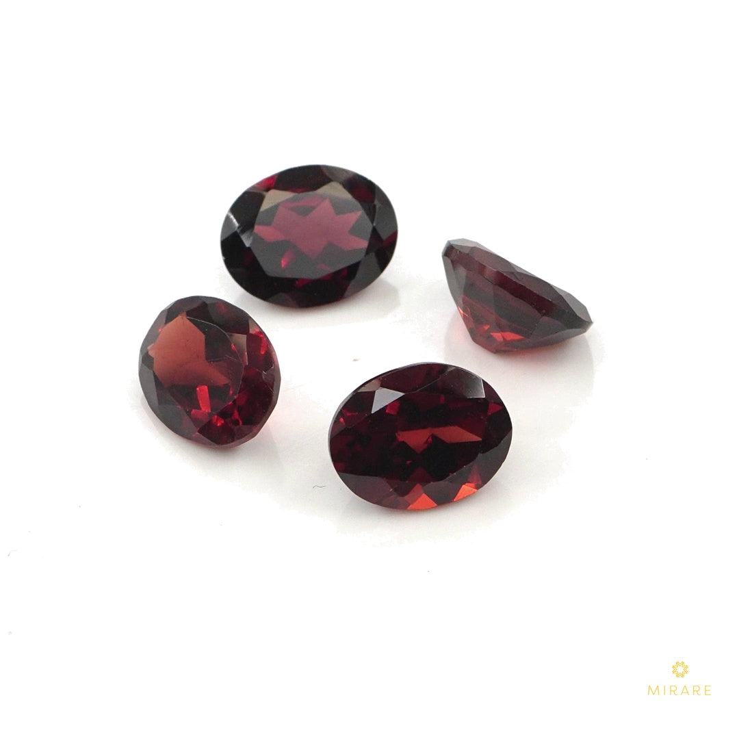 Natural Mozambique Garnet Calibrated Ovals | 5x7mm & 6x8mm