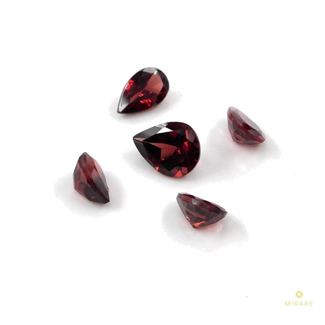 Natural Mozambique Garnet Calibrated Pears | 3x5mm & 4x6mm