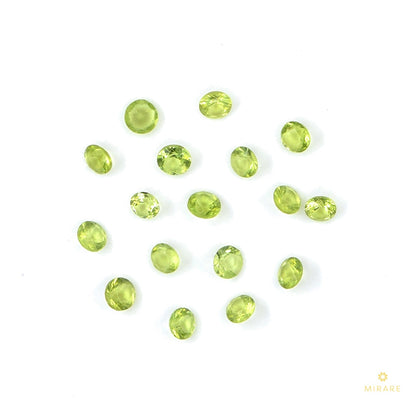 Natural Peridot Calibrated Rounds | 3mm & 3.5mm