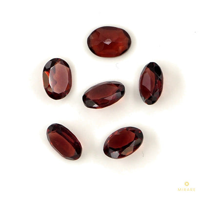 Natural Mozambique Garnet Calibrated Ovals | 5x7mm & 6x8mm