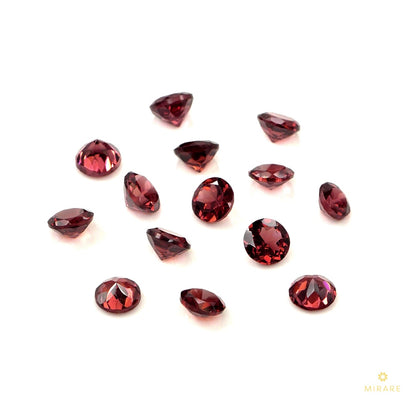 Natural Mozambique Garnet Calibrated Rounds | 5mm & 6mm