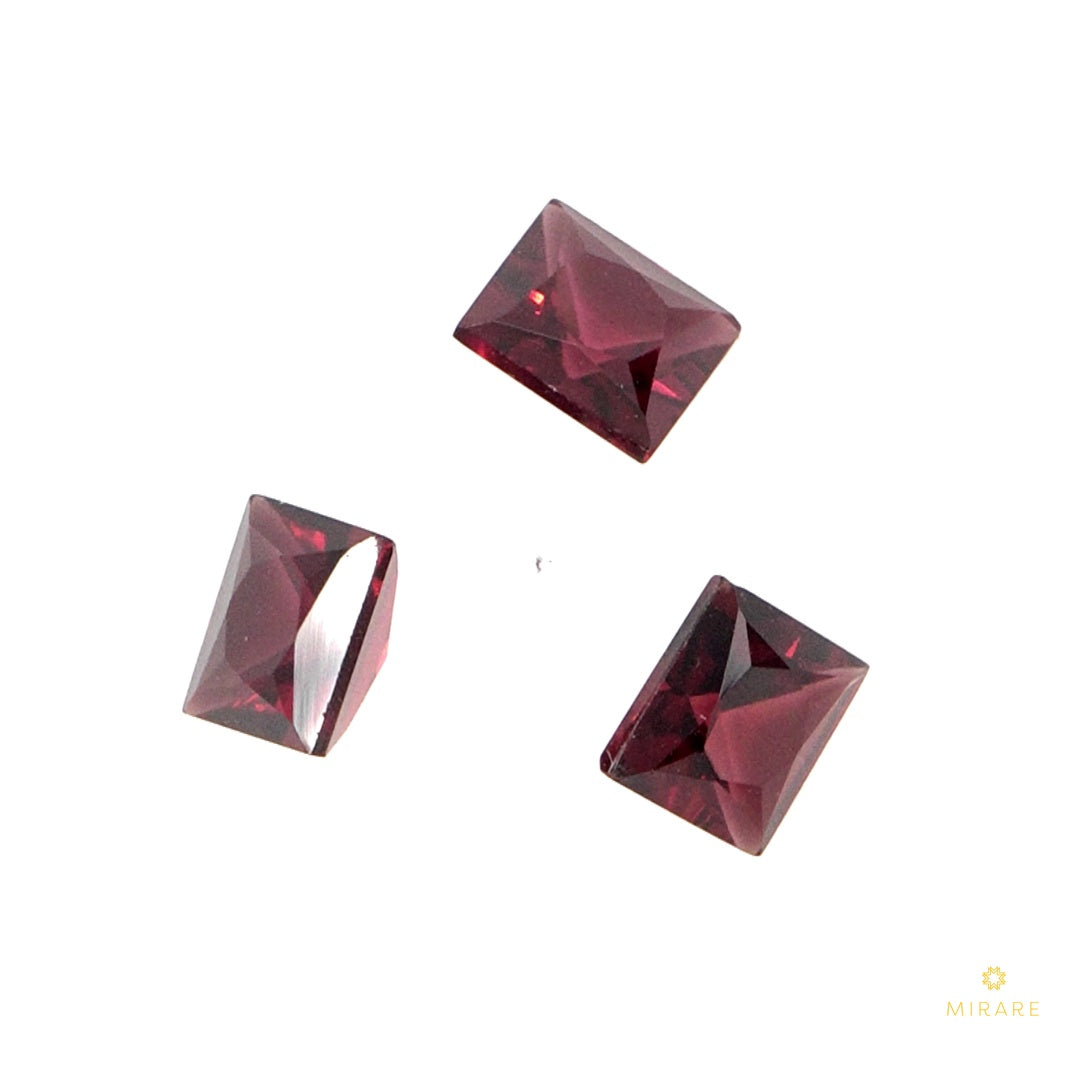 Natural Mozambique Garnet Calibrated Squares | 8mm & 9mm