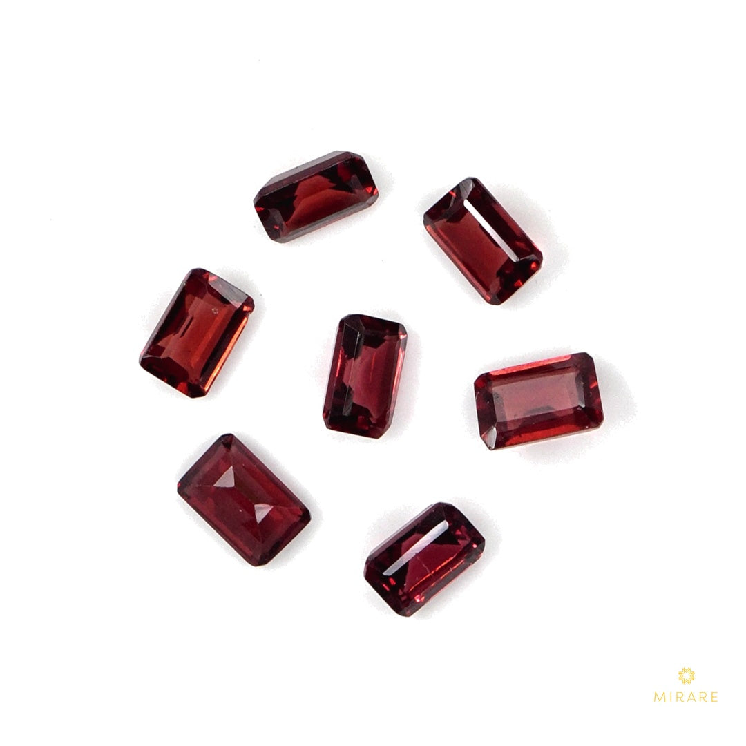 Natural Mozambique Garnet Calibrated Octagons | 5x7mm & 6x8mm